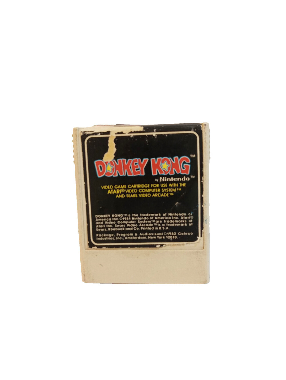 Atari Coleco Video Game Donkey Kong Cartridge 1992 Y2K Retro Kidcore 2600 5200